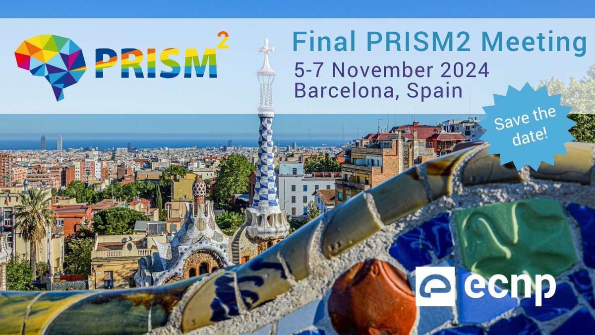 IMI2PRISM2's tweet image. Save the date! The Final PRISM2 Meeting will take place in Barcelona, Spain, on 5-7 November 2024!
Stay tuned for updates!
#IMI2PRISM2 #Alzheimer #schizophrenia #biomarkers