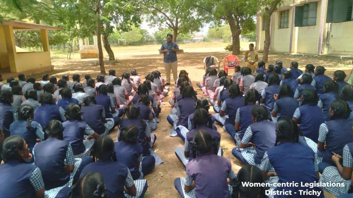 SocialWelfaretn's tweet photo. 100-DAYS AWARENESS PROGRAM
Women-centric legislations week.

Conducted between July 22- July 26 at #Tuticorin #Trichy

#SANKALPNariShakti
#SANKALPMissionShakti https://t.co/oTXj7ouHpA