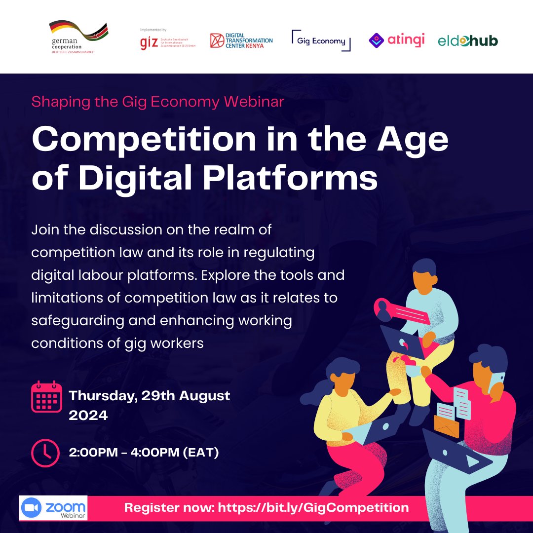 What is competition law and its role in regulating digital labour platforms?

Join us for a webinar discussing “Competition in the Age of Digital Platforms” this Thursday to explore this topic in depth!

📅 Date: 29 August 2024⏲️ Time: 2 PM - 4 PM

RSVP: bit.ly/GigCompetition
