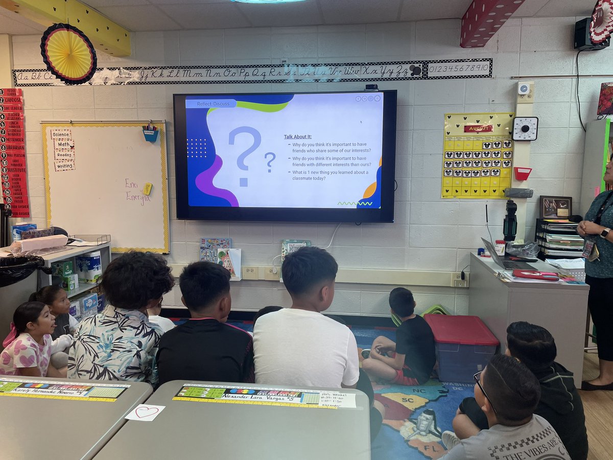 Enjoyed spending some time getting to know students through our character strong lessons this morning!