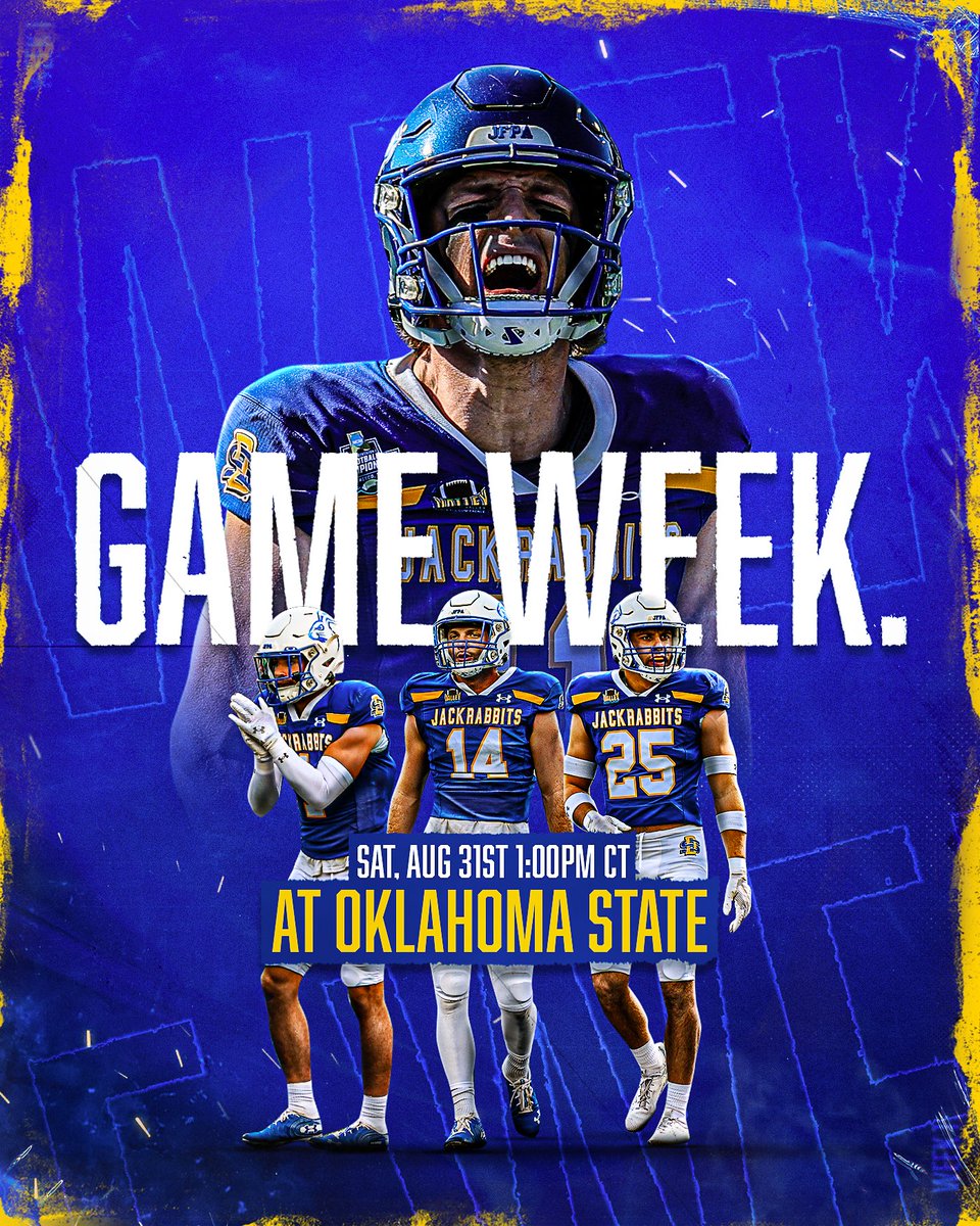 𝐆𝐚𝐦𝐞 𝐖𝐞𝐞𝐤.

#GoJacks 🐰🏈