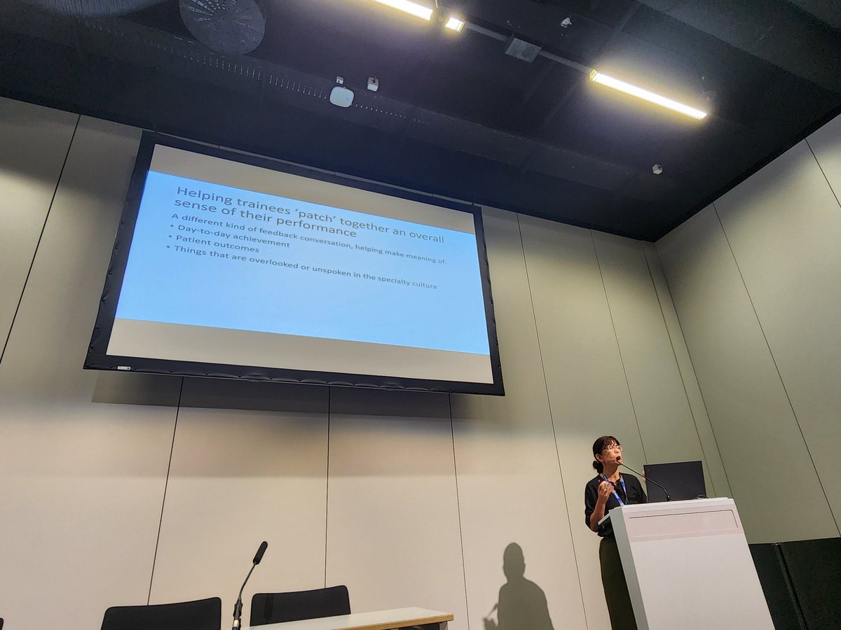 Dr Joanna Tai (@drjoannat) on Twitter photo What does good look like? More than just identifying information, how can we support trainees interpret and make sense of this information? <a href="/margaret_bea/">Margaret Bearman</a> poses the difficult questions at #AMEE2024 What does good look like? More than just identifying information, how can we support trainees interpret and make sense of this information? <a href="/margaret_bea/">Margaret Bearman</a> poses the difficult questions at #AMEE2024