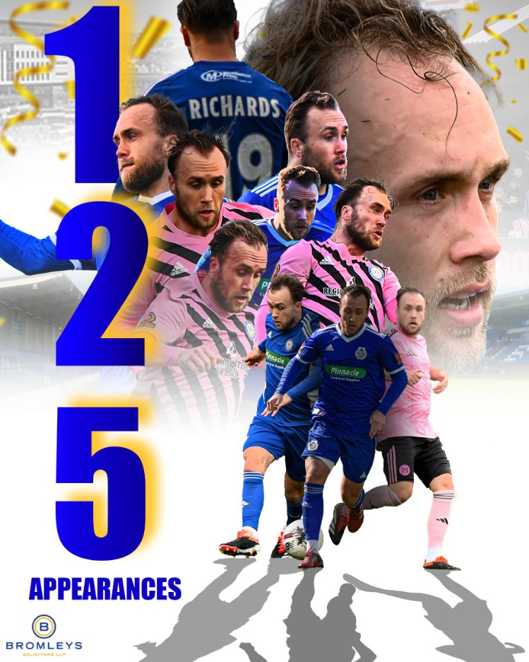 ⭐️ 𝟏𝟐𝟓 𝐀𝐏𝐏𝐒
Another milestone today as <a href="/JRichards19/">Jordan Richards</a> makes his 125th appearance for the Nash this afternoon.

Congrats Jords! 👏

#UTN | #TheNash