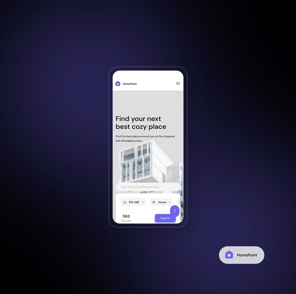 paul_nocode's tweet image. Flutterflow allows us to create beautiful-looking applications for our real estate clients. 

This one is for homepoint :)

#flutterflow #buildinpublic