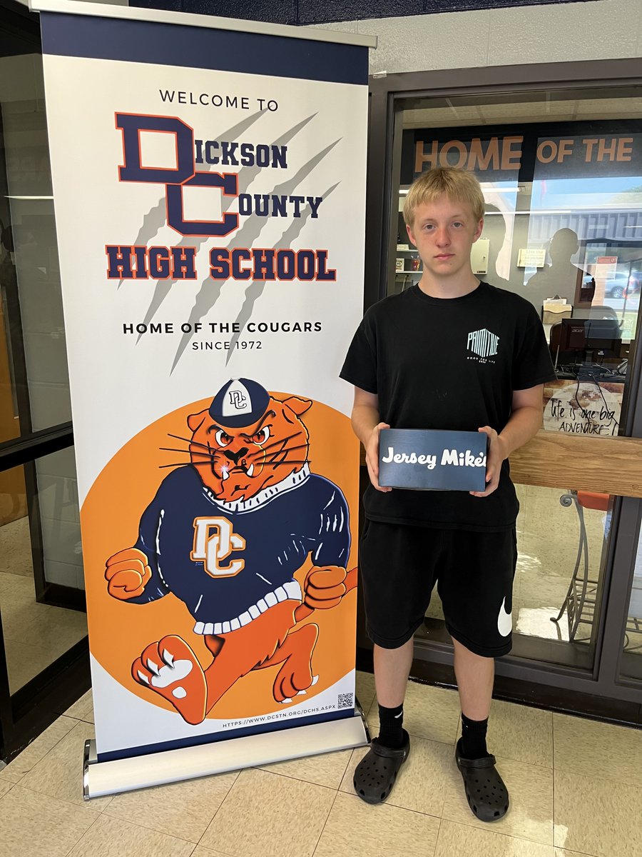 Dickson County High School (@dccougarnation) on Twitter photo DCHS would like to thank these students for having perfect attendance this past week. They received the <a href="/jerseymikes/">Jersey Mike's Subs</a> #DicksonTN perfect attendance meal! DCHS would like to thank these students for having perfect attendance this past week. They received the <a href="/jerseymikes/">Jersey Mike's Subs</a> #DicksonTN perfect attendance meal!