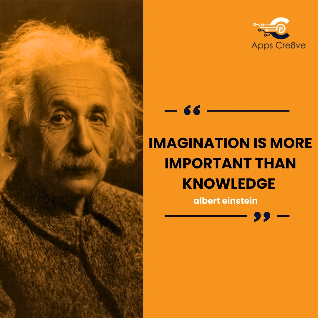 appscre8ve's tweet image. Let your imagination lead the way—because where knowledge ends, creativity begins. 🌟 #ImaginationOverKnowledge #ThinkCreatively #Inspiration