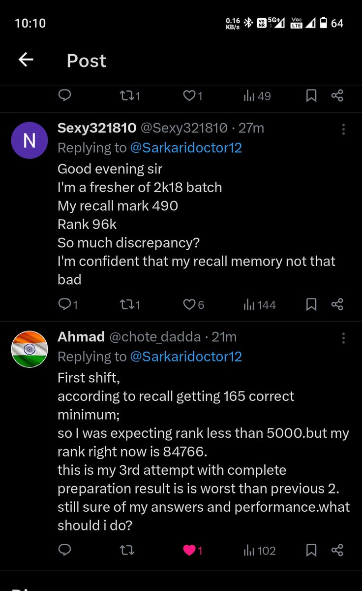 hiteksh's tweet photo. Too much irregularities in neet pg. And less transparency 
No answer key
No marks 
Only percentile
#NEET #NEETPGResults #results #neetpg_normalisation #medtwitter #neetPGScam https://t.co/2DcqAqhl3z
