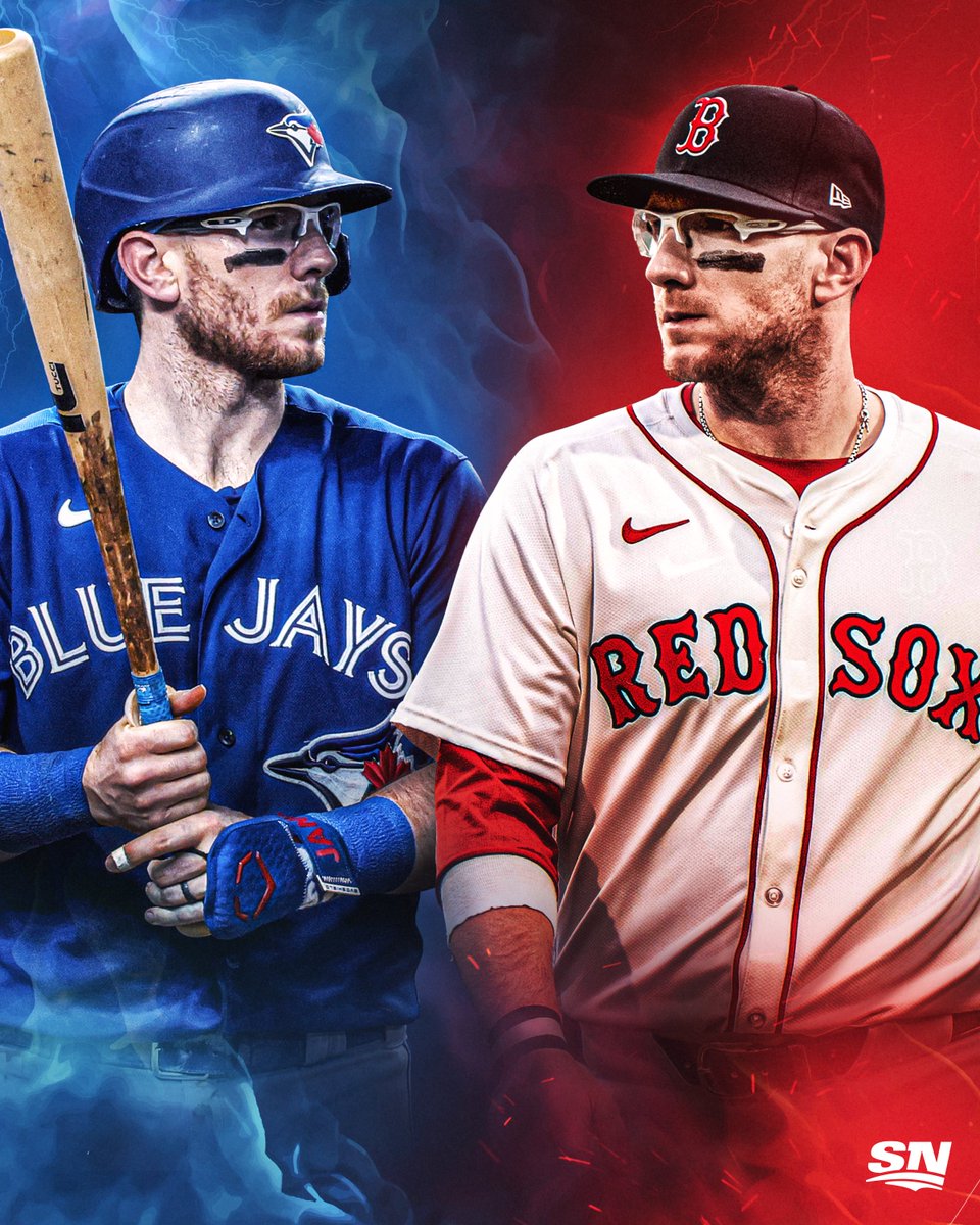 Sportsnet's tweet photo. Today, Danny Jansen will become the first player in MLB history to play for both teams in the same game when the Blue Jays and Red Sox resume their suspended clash. 🤯

The game was suspended during his at-bat, meaning he will catch against his own pinch-hitter. https://t.co/omuRfq4YQD