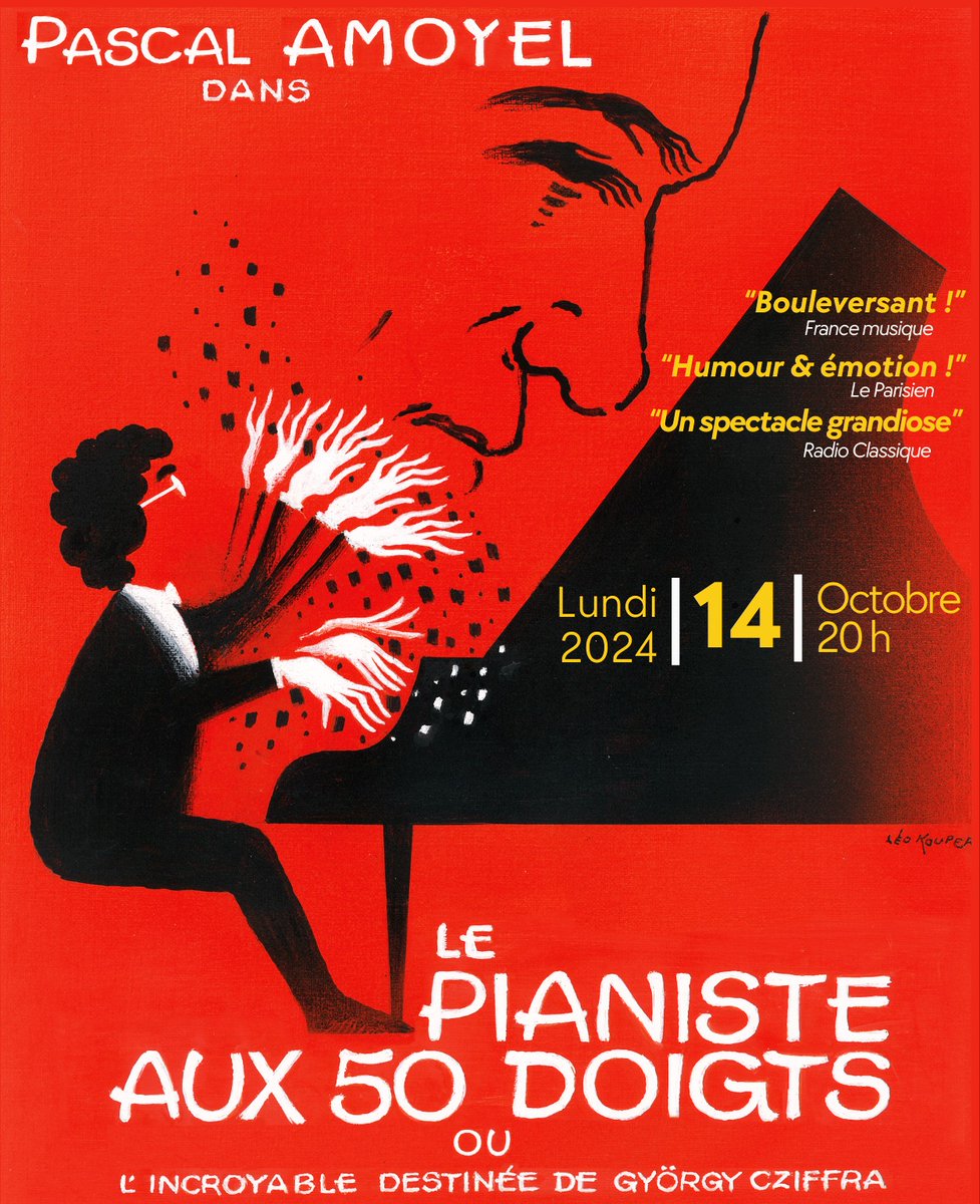 🎹 Concert exceptionnel au profit de la recherche contre le cancer

Le 14 octobre 2024, Pascal Amoyel se produira à l’Hôtel de Ville de Paris pour soutenir la <a href="/LigueCancer75/">Ligue Cancer Paris</a> .
Rejoignez-nous pour une soirée musicale unique !
🎟️38€ - Réservation👉bit.ly/concert-pascal…
#concert