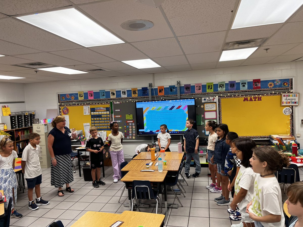 Look for more AWESOME! 🤩 Have a great first day everyone! Morning meetings are the best with Mrs. Fennema’s class! ❤️ <a href="/VBGifted/">VBCPS Office of Gifted Programs</a> <a href="/strawbridge_es/">Strawbridge ES</a>