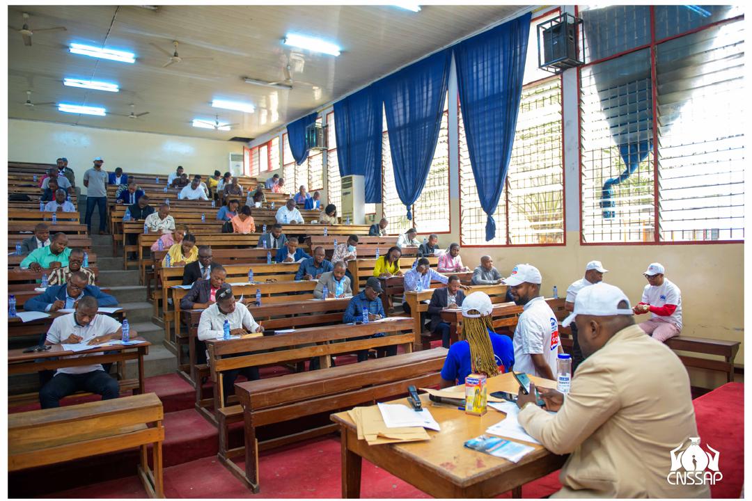 Cnssap_RDC's tweet photo. Retour en images sur le concours de recrutement lancé par la CNSSAP, organisé ce 25 août 2024 à l'Université Protestante au Congo. https://t.co/y9YOL5cc3b