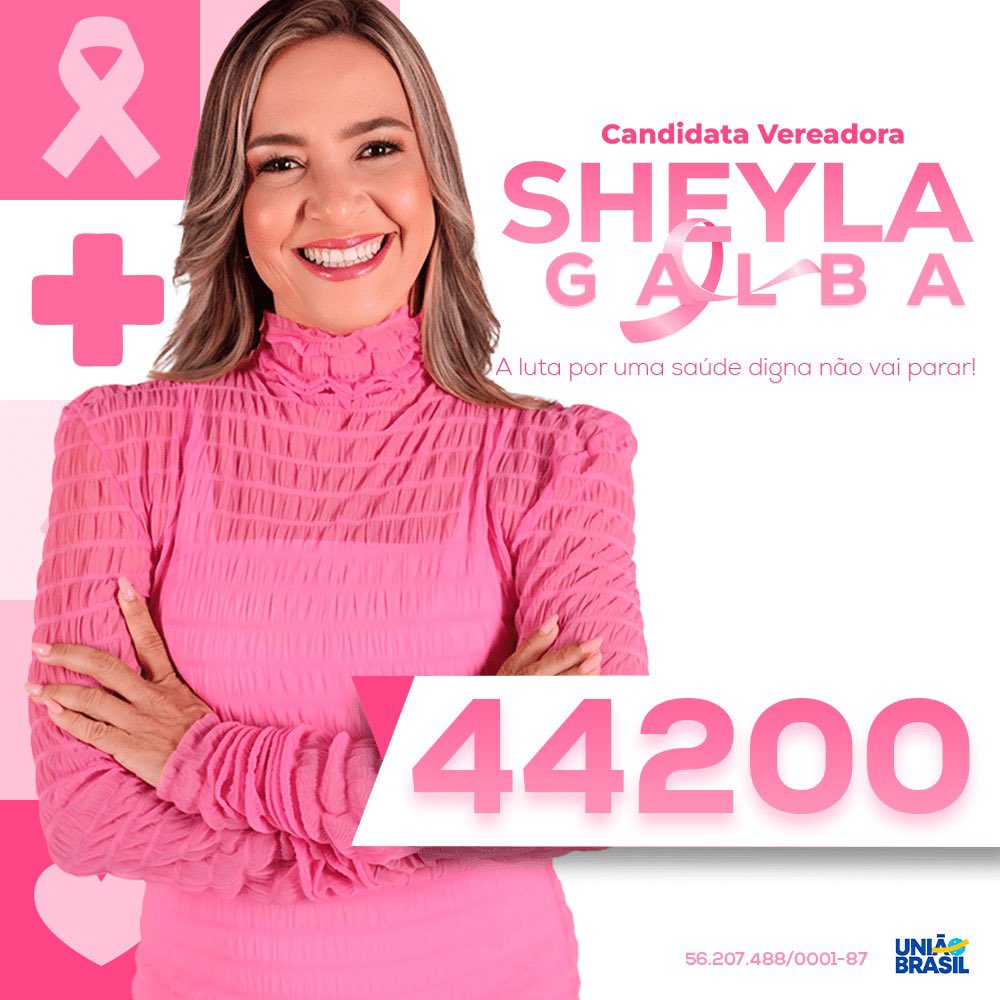 GalbaSheyla's tweet photo. O seu voto é determinante pra que eu continue defendendo a saúde pública e os pacientes com câncer na Câmara de Vereadores. 

É 44200 e confirma! 🚀
 
#TocomSheyla https://t.co/BRK7YN9rHN
