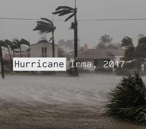 Hurricane Irma, 2017. This is an unnatural disaster. #ActOfMan