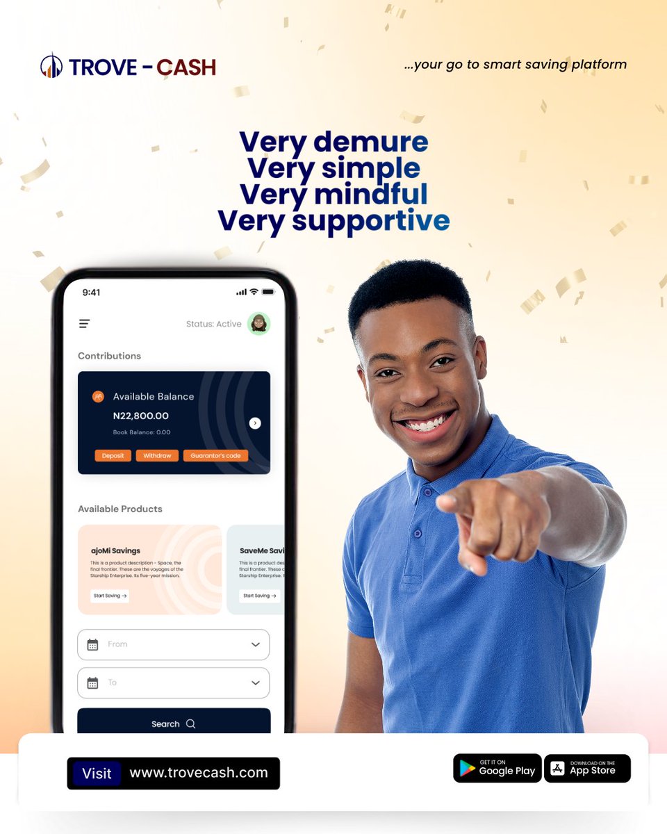 trovecash's tweet photo. Savings made simple, with a support that's solid 🪨.

Trove-cash turns simplicity into serious financial support.

#FinancialFreedom #SmartSavings #SaveSmarter #MoneyGoals #FinancialWellness #InvestInYourself #SavingsMadeSimple #MindfulMoney #WealthBuilding #FinancialPlanning https://t.co/2wsySE0YyV