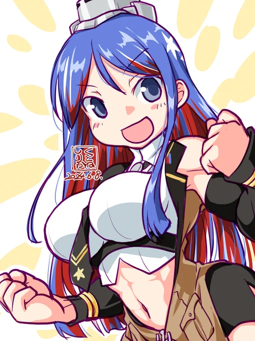 思えば自分アメリカさんあんまり描いてないな… 