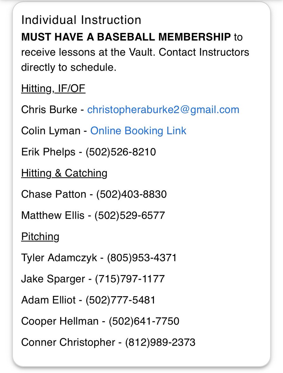 Now is the time to get on our instructor’s schedules. One on one time with our guys is sure to help your game.
book.runswiftapp.com/facilities/lbc