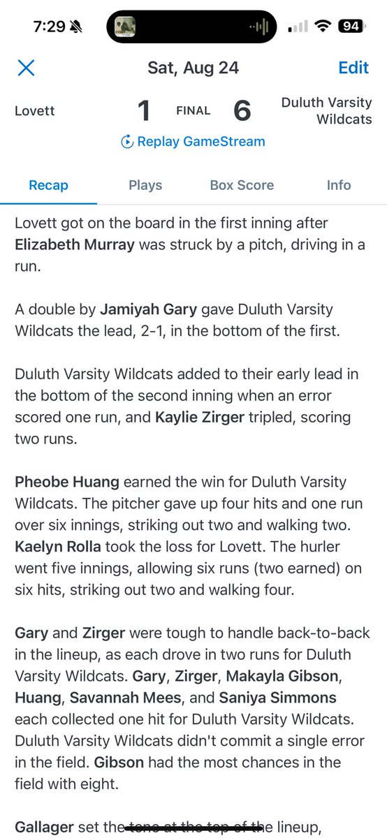 DuluthSoftball's tweet photo. We had a great weekend at the Titan-Warrior Classic going 3-0! Some stats below…

2-1 vs Oconee County
6-1 vs Lovett
6-3 vs Lakeside 

Big thanks to @NOHSfastpitch &amp; @OconeeCoSchools for hosting a first-class tourney!

@KaylieZirger @SaniyaSimmons22 @JamiyahGary8 @SavannahMees23 https://t.co/clhKY2Xs6c