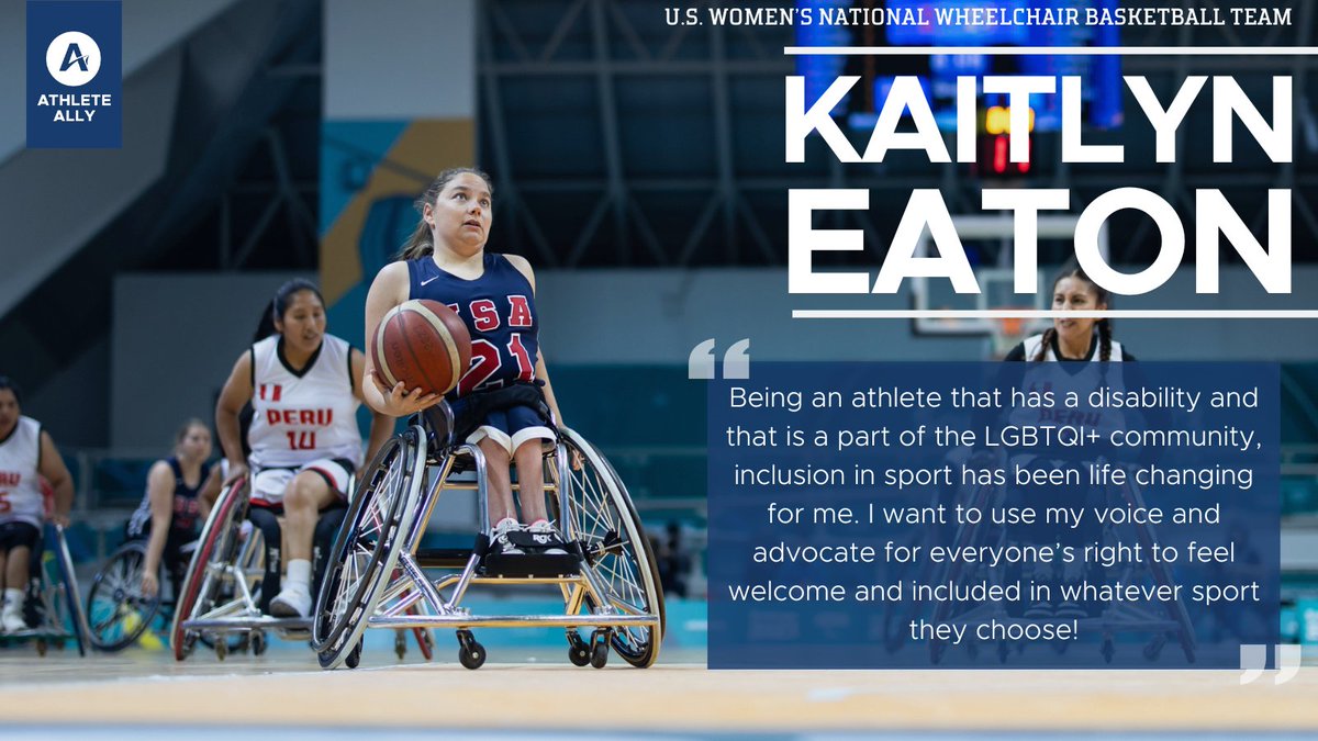 This Wednesday, the #Paralympics begin in Paris! We can’t wait to keep the love going for #TeamLGBTQ, and we’re thrilled to announce that one of the team members is also our newest Athlete Ally Ambassador! Join us in welcoming the amazing <a href="/eaton_kaitlyn/">Kaitlyn Eaton</a>! 🏀🏳️‍🌈