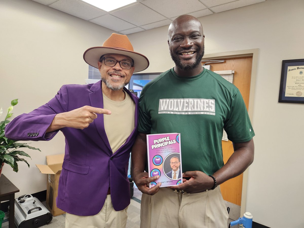 Strong leaders reinvent themselves regularly to inspire our ever changing students! #PurplePrincipals