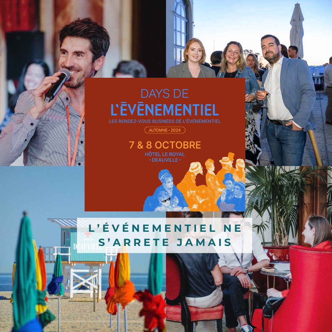 On reprend du service !

La rentrée de l'événementiel se prépare avec les 𝗗𝗮𝘆𝘀 𝗱𝗲 𝗹'𝗘́𝘃𝗲́𝗻𝗲𝗺𝗲𝗻𝘁𝗶𝗲𝗹 d'𝗔𝘂𝘁𝗼𝗺𝗻𝗲 𝗹𝗲𝘀 𝟳 &amp; 𝟴 𝗼𝗰𝘁𝗼𝗯𝗿𝗲 : des invités de marque, 10 ateliers participatifs etc

Inscription : bit.ly/47ruhgS

#Daysdelevenementiel