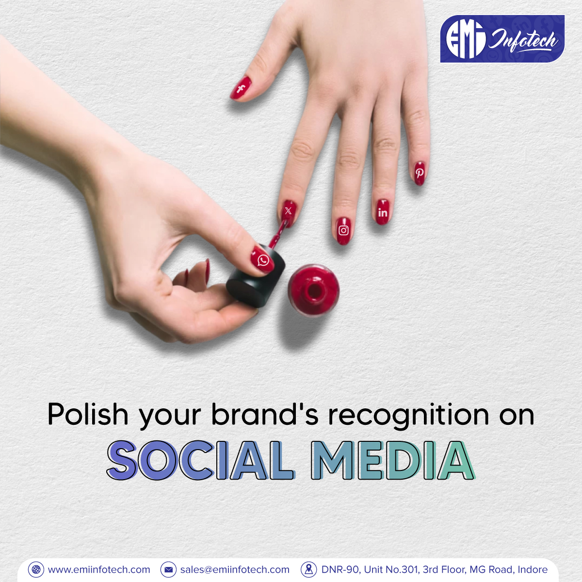 Emiinfotech's tweet photo. From the limited circle of audience to prospective customers, an effective SMM strategy makes your business voice heard in the social world.
#digitalmarketing #emiinfotech #indorebusiness #indorecity #business #itcompany #targetaudience #creativity #socialmediamarketing #ads https://t.co/00NghwhJu1
