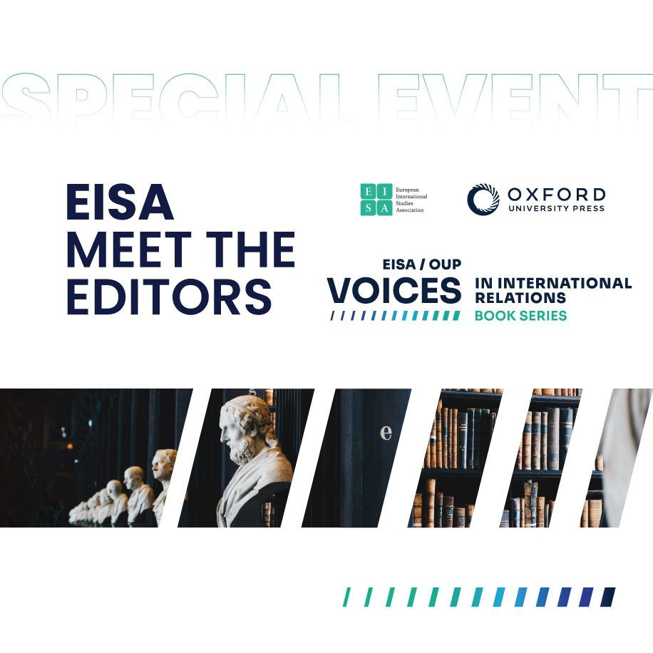 EISA (@europeanisa) on Twitter photo 📚 At #EISAPEC24 we’re hosting two Meet the Editors sessions
✅ Meet the Editors: Voices in International Relations (book series with <a href="/OUPAcademic/">Oxford Academic</a>) , 29 and 30 August, 15:30-16:00, RS building garden
🔗 buff.ly/4g1X15e 📚 At #EISAPEC24 we’re hosting two Meet the Editors sessions
✅ Meet the Editors: Voices in International Relations (book series with <a href="/OUPAcademic/">Oxford Academic</a>) , 29 and 30 August, 15:30-16:00, RS building garden
🔗 buff.ly/4g1X15e