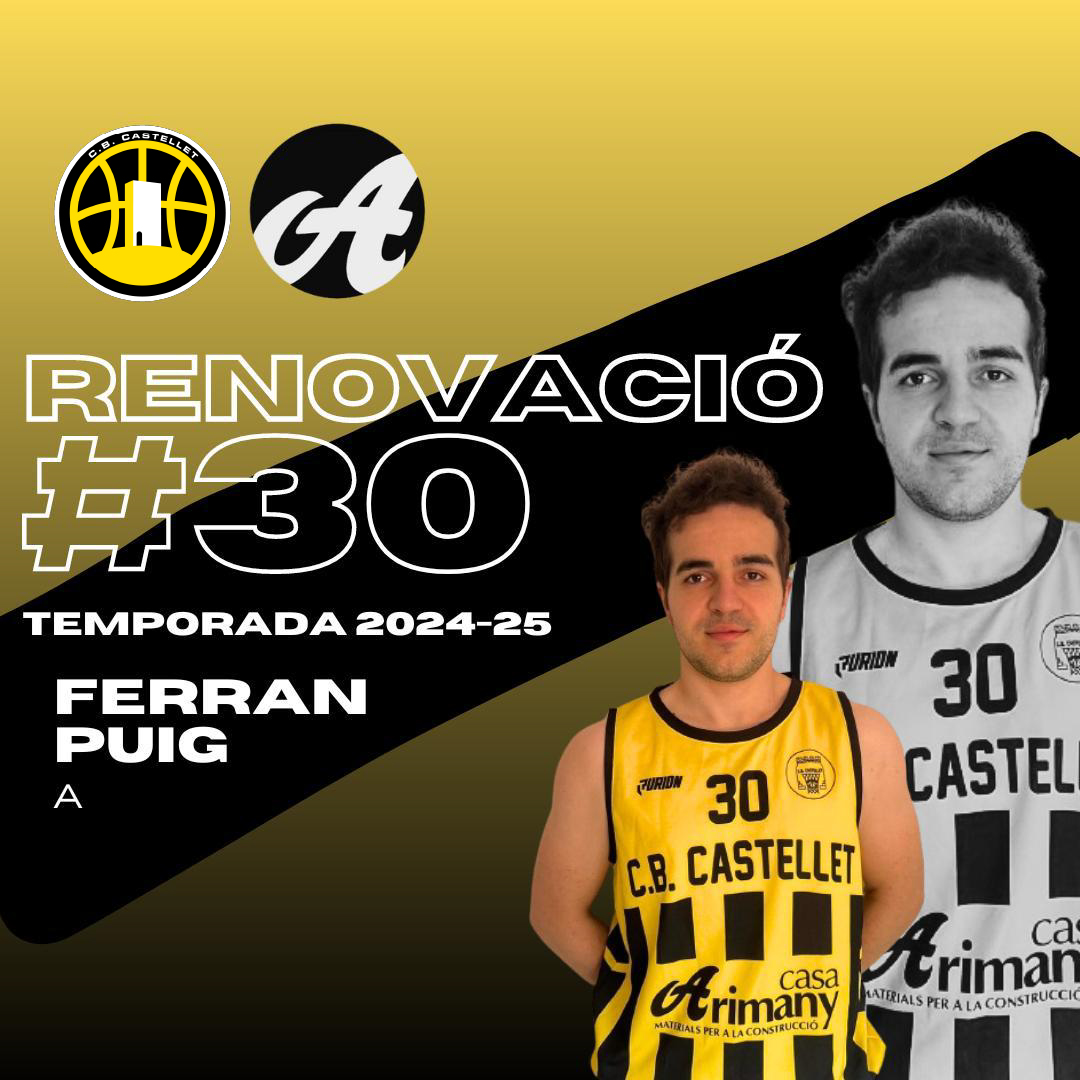 ➡️ SÈNIOR MASC. CASA ARIMANY · PRIMERA CATALANA
🤝 I acabem amb la presentació de l'equip amb Ferran Puig, que renova el compromís amb el club una temporada més.

#SomCastellet 💛