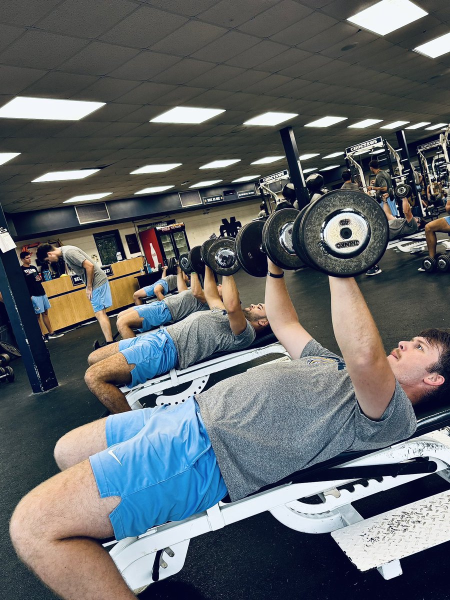 GoChoctaws_BB's tweet photo. Day 1 💪🏻💪🏻

#COTM https://t.co/MRftOPKYxc