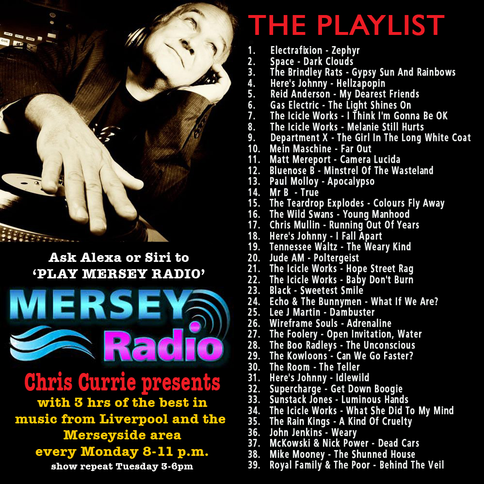 Chris Currie (@currieradioshow) on Twitter photo Remembering & paying tribute to Roy Corkhill on <a href="/MerseyRadio/">Mersey Radio</a> with Feat. Artists: Here's Johnny + Feat. Album: Permanent Damage by The Icicle Works
<a href="/reidandersonX/">Reid Anderson</a> <a href="/paul__molloy/">Paul Molloy</a> <a href="/MrPaulSimpson1/">Paul Simpson</a> <a href="/Chrismullin74/">Chris Mullin</a> <a href="/WaltzTennessee/">Tennessee Waltz</a> <a href="/Bunnymen/">Echo & the Bunnymen</a> <a href="/WireframeSouls/">Wireframe Souls π</a> <a href="/thekowloons/">The Kowloons</a> @theboo_radleys Remembering & paying tribute to Roy Corkhill on <a href="/MerseyRadio/">Mersey Radio</a> with Feat. Artists: Here's Johnny + Feat. Album: Permanent Damage by The Icicle Works
<a href="/reidandersonX/">Reid Anderson</a> <a href="/paul__molloy/">Paul Molloy</a> <a href="/MrPaulSimpson1/">Paul Simpson</a> <a href="/Chrismullin74/">Chris Mullin</a> <a href="/WaltzTennessee/">Tennessee Waltz</a> <a href="/Bunnymen/">Echo & the Bunnymen</a> <a href="/WireframeSouls/">Wireframe Souls π</a> <a href="/thekowloons/">The Kowloons</a> @theboo_radleys