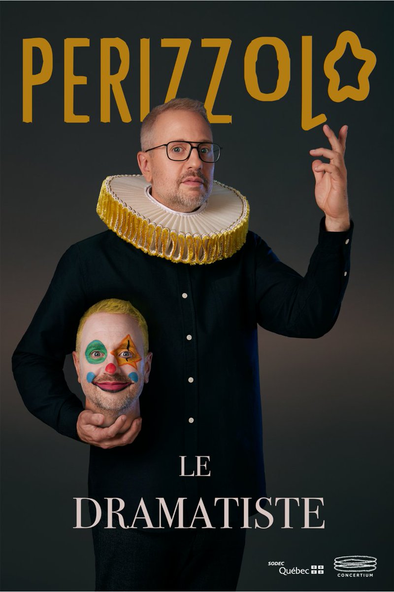 <a href="/Concertium/">Concertium</a> et MartinPerizzolo sont fiers de dévoiler le titre et l’affiche du nouveau spectacle de Martin : Perizzolo le dramatiste!

Communiqué : t.ly/7Dz5h

#annexeMTL #agencerp <a href="/perizz/">Martin Perizzolo</a>