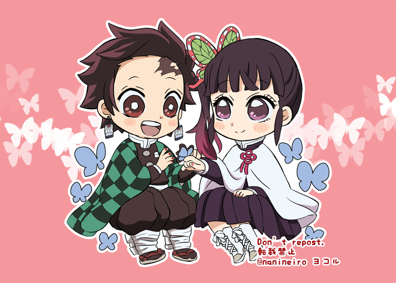 ぜんねず「再掲 伊アオ ぜんねず 炭カナ 全部大好きで可愛い」|ヨコル＊🐗🦋本『紅花』通販中！のイラスト