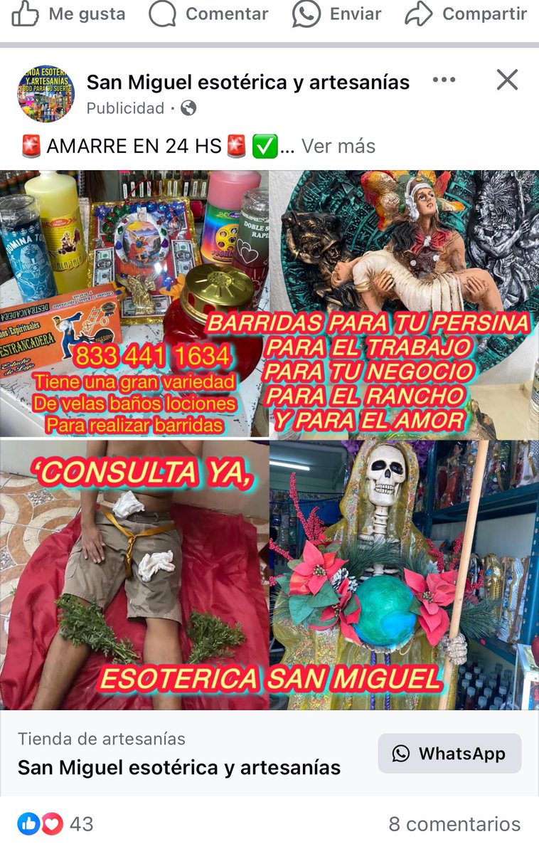 jesustarrega's tweet photo. Que onda con el algoritmo para los anuncios de mi feed de Facebook? Jajaja en serio, que pedo https://t.co/6nMEVGNZAm