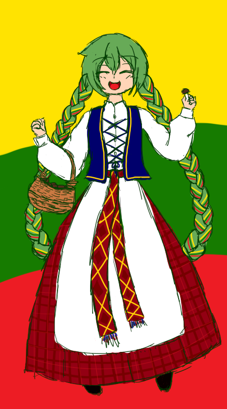 GabiAkatsu's tweet photo. Lithuanian Miku!!
fun fact she's wearing the outfit I used to wear during my folklore ensemble days- https://t.co/biRCEqemgc