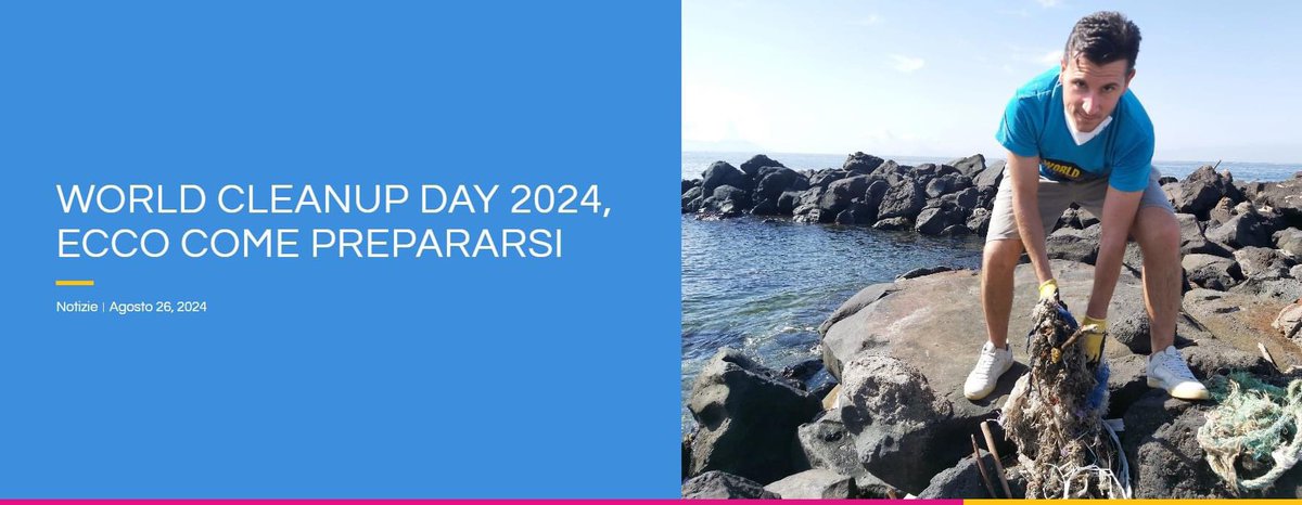 Il #WorldCleanupDay2024 è alle porte. In vista del 20 settembre abbiamo redatto una breve guida pratica per aiutarti a prepararti al meglio. Fai spazio alla vita e unisciti a noi per fare la differenza. Leggi di più 👉 bit.ly/3T5snyl