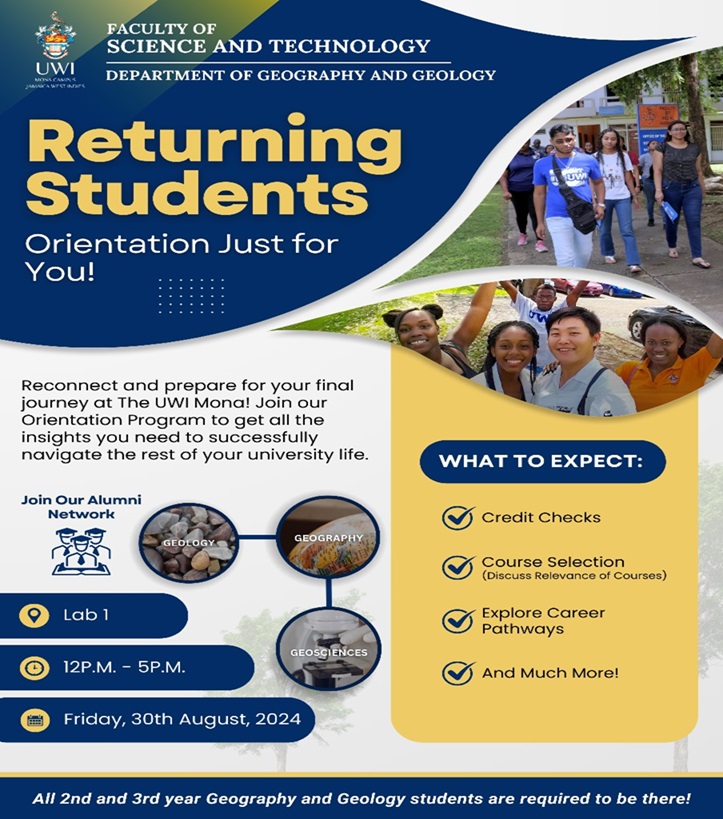 Returning students of @uwigeogeol please join the staff team on Friday, August 30, 2024 @ 12:00 pm for an exciting and informative session to kickstart the 2024-25 academic year.
