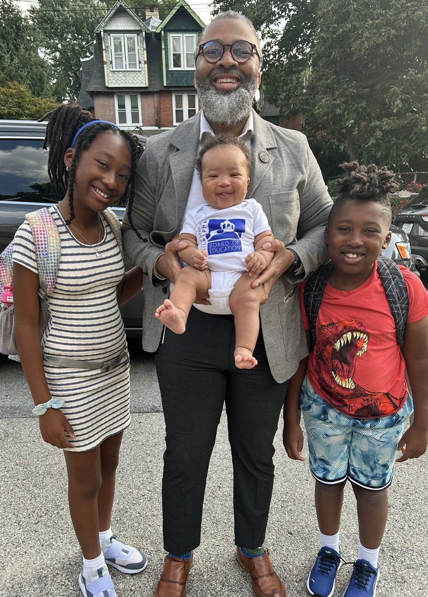 So excited to ring in a new school year for the 7th time a proud dad, 4th time as a <a href="/PHLschoolboard/">Philadelphia Board of Education</a> member, and 2nd time as President! Here’s to 206 more years of public education by <a href="/PHLschools/">Philadelphia Schools</a>! #phled