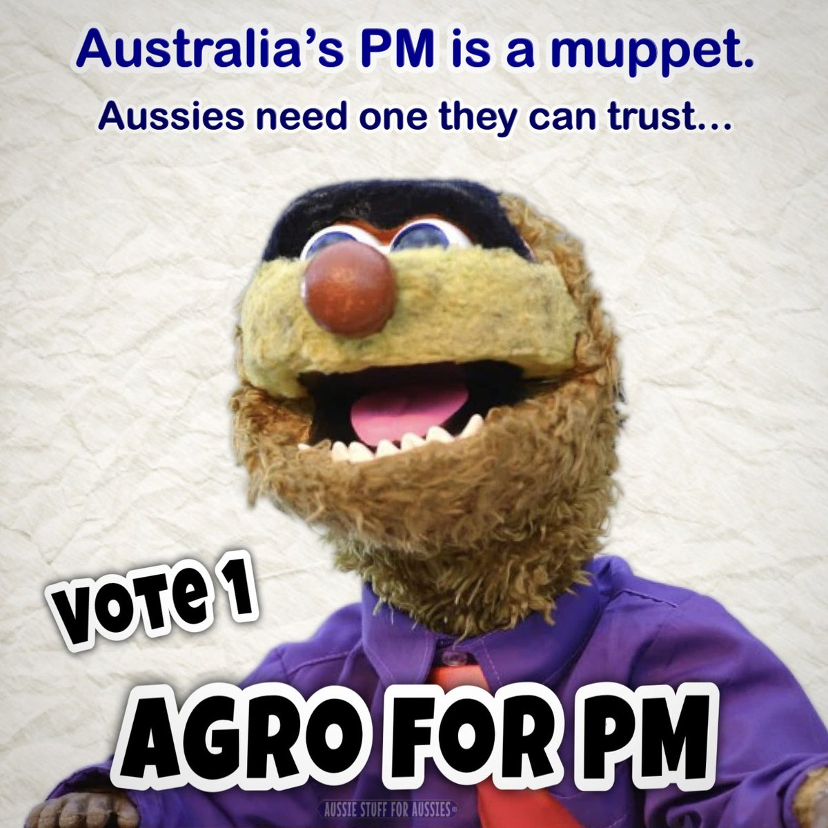 ozstuff4aussies's tweet photo. Vote 1 Agro .. https://t.co/yc34VRRyq7