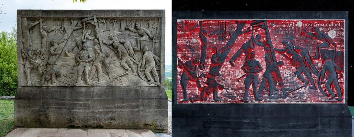 Die italienische Gruppe #mammaONica(IT/Catania) inszeniert vom 30.8-1.9.24 den Stelenweg des Mahnmals mit ihrem Werk „Ghostpoets“. Jede der 7 Projektionen wird verschiedene Aspekte des Lebens und des Leidens im KZ hervorheben – und auch aufzeigen, was die Stelen nicht erzählen.
