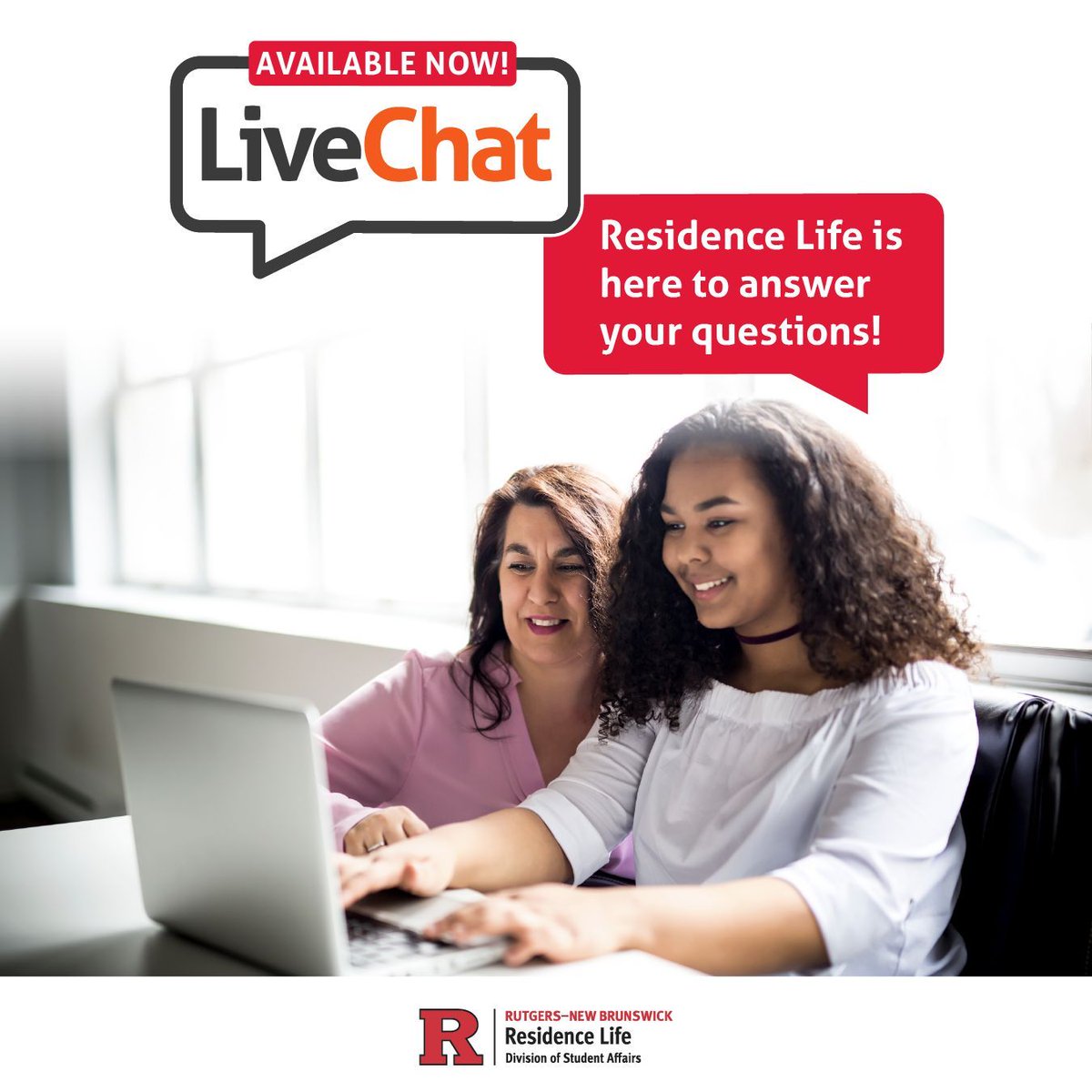 Resident Life now has LiveChat! Our new virtual assistant can instantly answer your Res Life questions and direct you to the information you’re looking for. Visit our website to try it out! buff.ly/3YVb6f1
