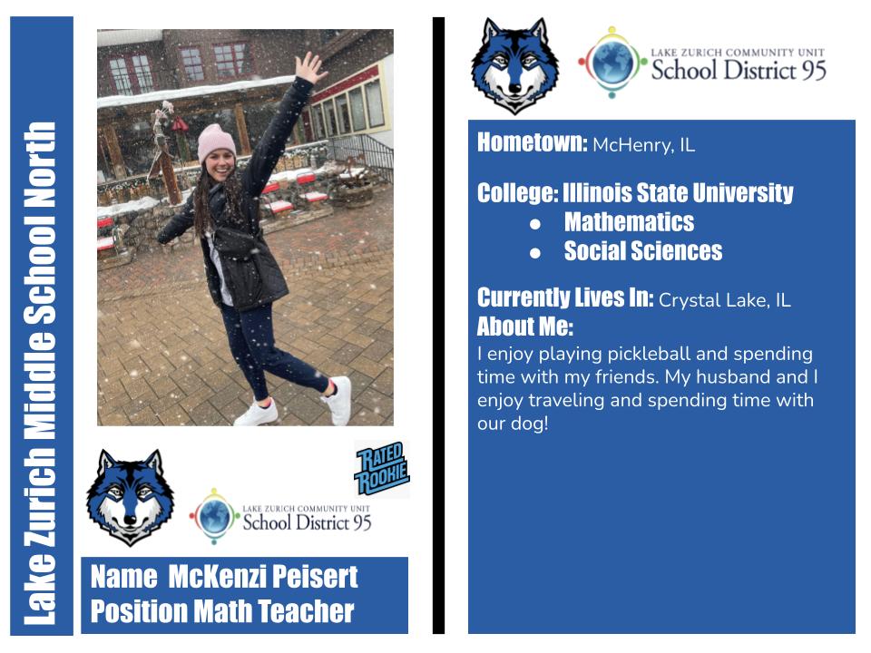 Katie Dengler, MA, NBCT (@katieedengler) on Twitter photo McKenzi Peisert joins the Middle School North staff as a new member of the math team!
Welcome to the D95 family, McKenzi! #IgniteandInspire95
<a href="/GalltKelley/">Dr. Kelley Gallt</a>
@astallionEDU
<a href="/TJakowitsch/">Todd Jakowitsch</a>
#LZDistrict95 McKenzi Peisert joins the Middle School North staff as a new member of the math team!
Welcome to the D95 family, McKenzi! #IgniteandInspire95
<a href="/GalltKelley/">Dr. Kelley Gallt</a>
@astallionEDU
<a href="/TJakowitsch/">Todd Jakowitsch</a>
#LZDistrict95