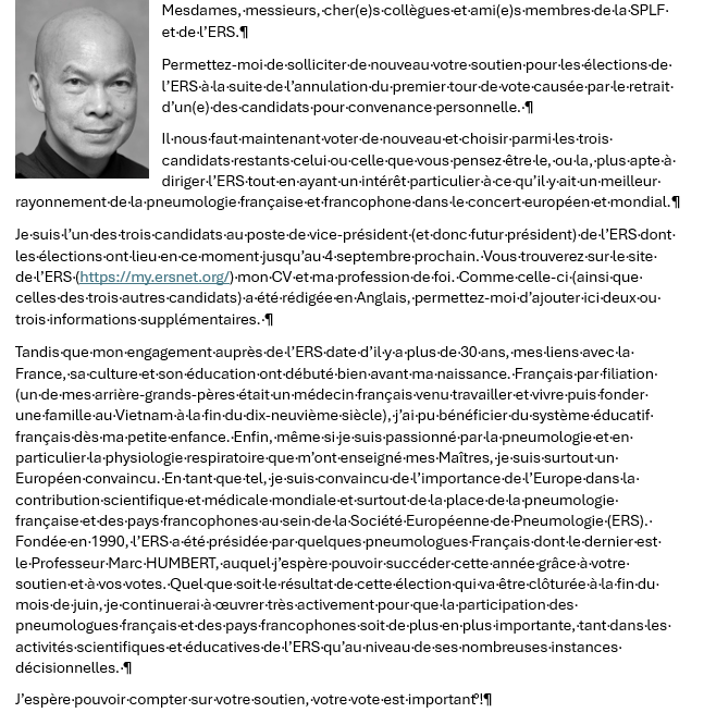Les élections pour la présidence de l'ERS sont ouvertes! un français est dans la course! On le soutient...votez ici my.ersnet.org/Elections/Main