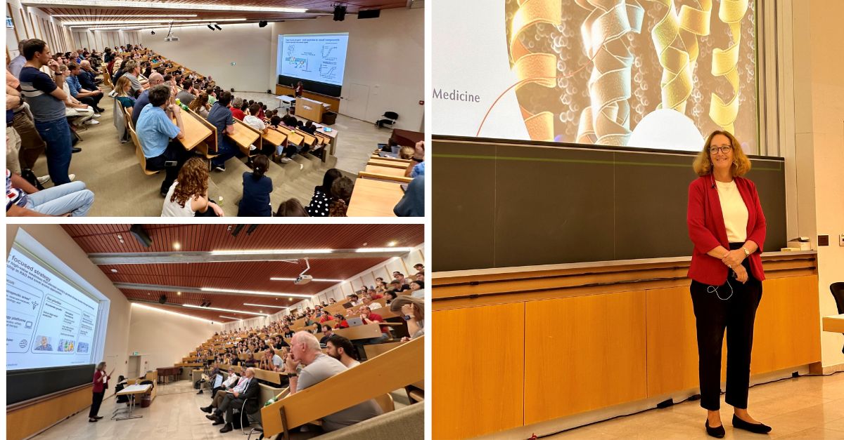 The visit by Fiona Marshall, President of Biomedical Research at <a href="/Novartis/">Novartis</a>, to <a href="/psich_en/">PSI Paul Scherrer Institut</a> was a highlight. I look forward to intensifying our collaboration in structural biology, radioligand therapy, and the use of AI with pharmaceutical companies such as Novartis.