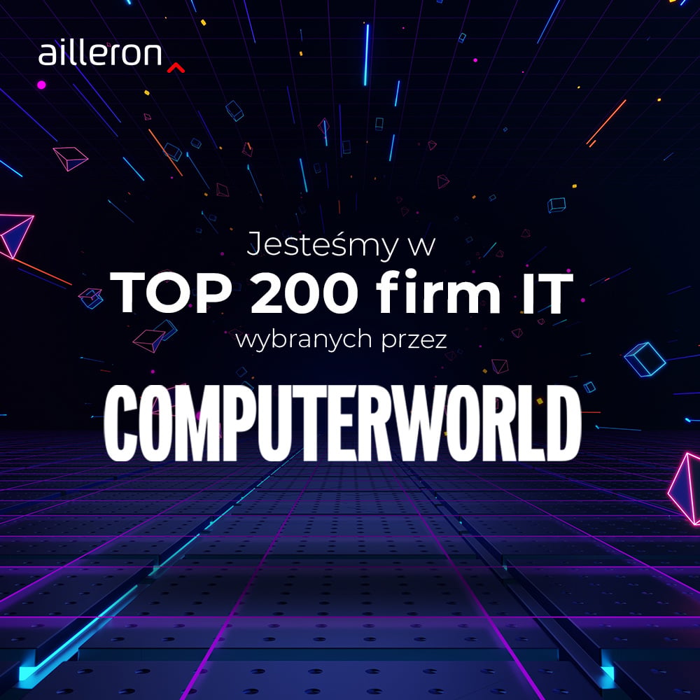 AilleronSA's tweet photo. Jesteśmy w TOP200 firm IT zweryfikowanych przez @Computerworld w edycji 2024🌟
Raport opublikowano z początkiem lata, a najnowsza wersja TOP200 bada wskaźniki rozwoju krajowej branży ICT w roku 2023.
Kudos'y dla całego Ailleron i wszystkich #AilleronExperts🙌 Miłego tygodnia🚀 https://t.co/ZSnlivImdr