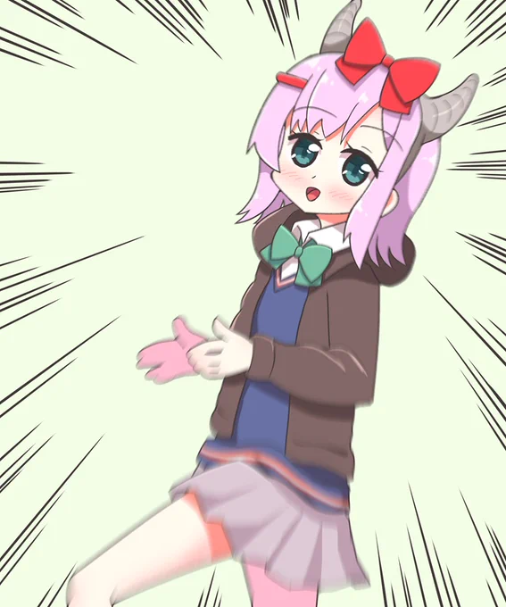 8月26日は高山萌さんの誕生日らしいので原作の中で好きなポーズを描きました#ななどなどなど 