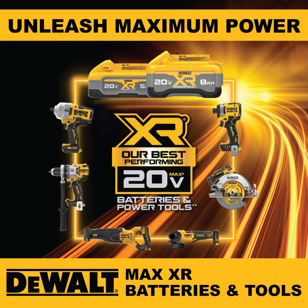 OTTtools's tweet image. Power through your projects with unmatched efficiency and reliability! The DEWALT 20V MAX XR lineup is here to redefine your tool experience with advanced technology designed for heavy-duty performance.
👉 ottawafastenersupply.com   

#DEWALTtough #MAXXRPower #CordlessConvenience
