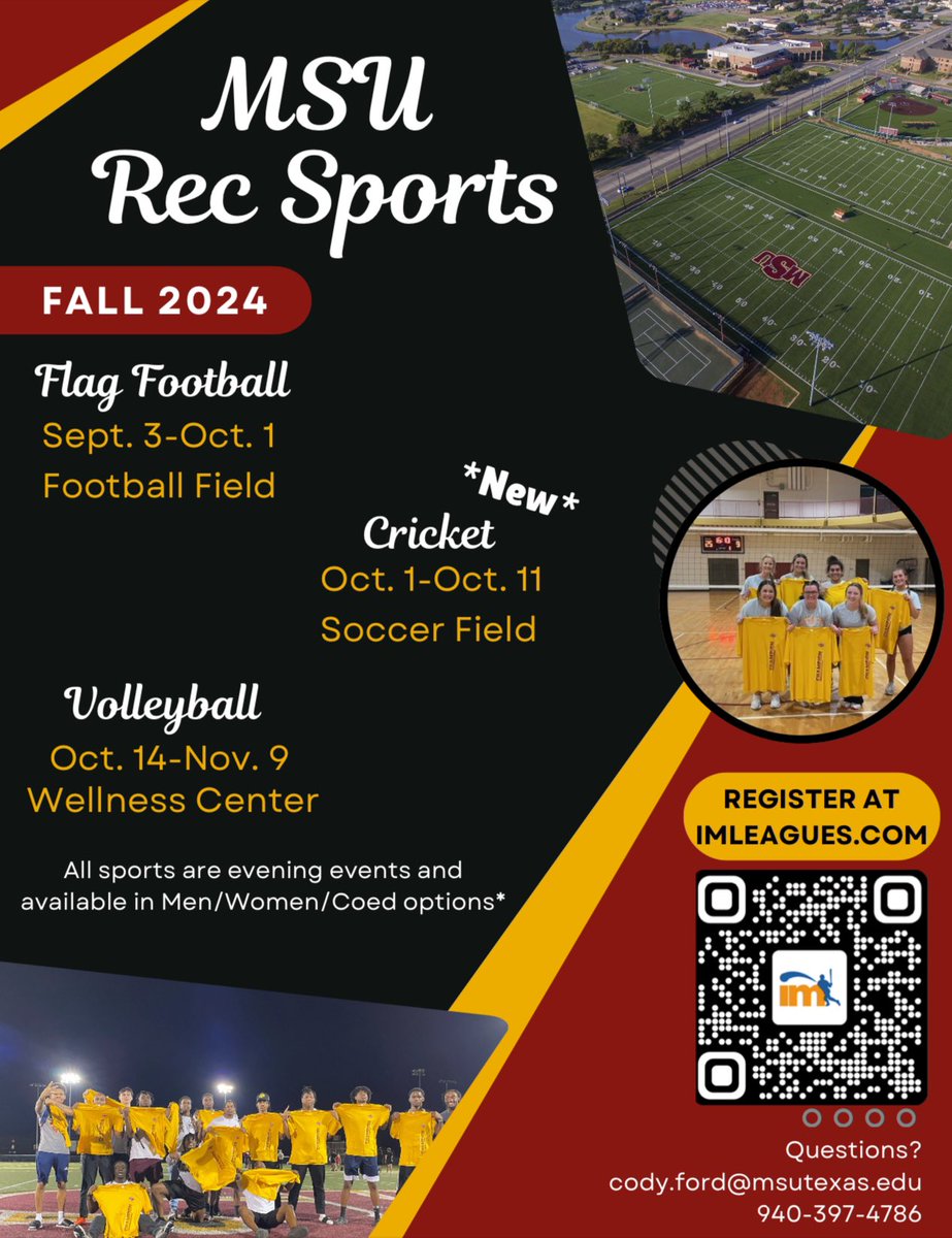 MSU Texas Rec. Sports/Wellness tweet media