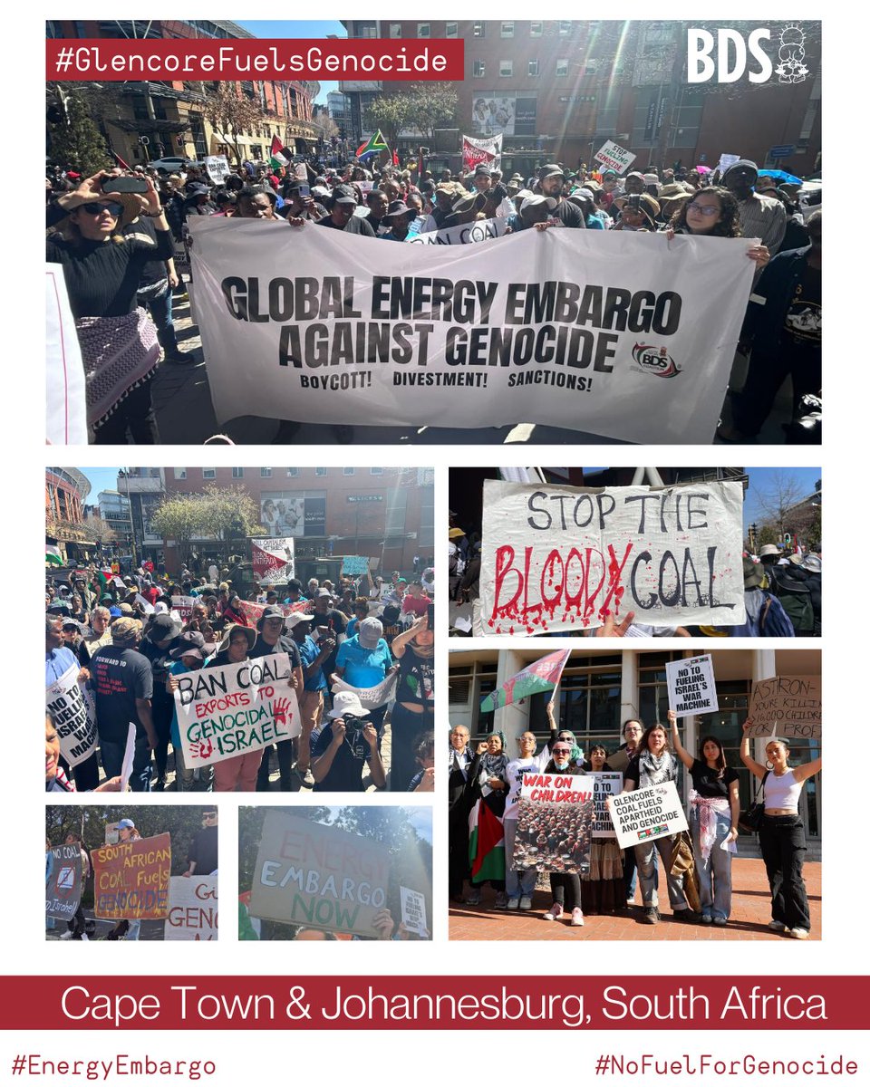 BDSmovement's tweet photo. TAKE ACTION NOW!

#GlencoreFuelsGenocide!
Demand #EnergyEmbargo and #NoFuelForGenocide. https://t.co/5D1VmURQ2g