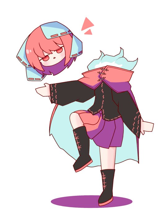 赤蛮奇 「謎ポーズな赤蛮奇#東方project 」|瀬戸内シキのイラスト