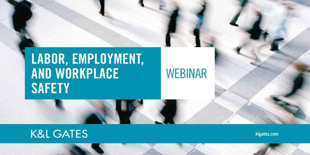 Upcoming CLE Webinar| 10 September

Our OFCCP and Affirmative Action lawyers will discuss the latest developments from the OFCCP and EEOC, as well as provide updates from the recent National Industry Liaison Group Conference. Register: ow.ly/IREp50T5ay1