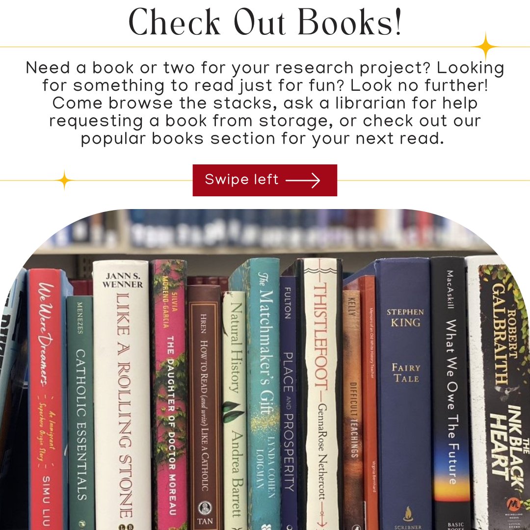 DohertyLibrary's tweet photo. 🎉 Happy Second Week of Classes, Celts! 🎉

As you dive into your assignments, remember that the library is here to support you every step of the way!

Swipe through to find our top 5 reasons to visit the library this fall. What’s your favorite reason to drop by?📚🍂✨ https://t.co/wQkzgB4PFK
